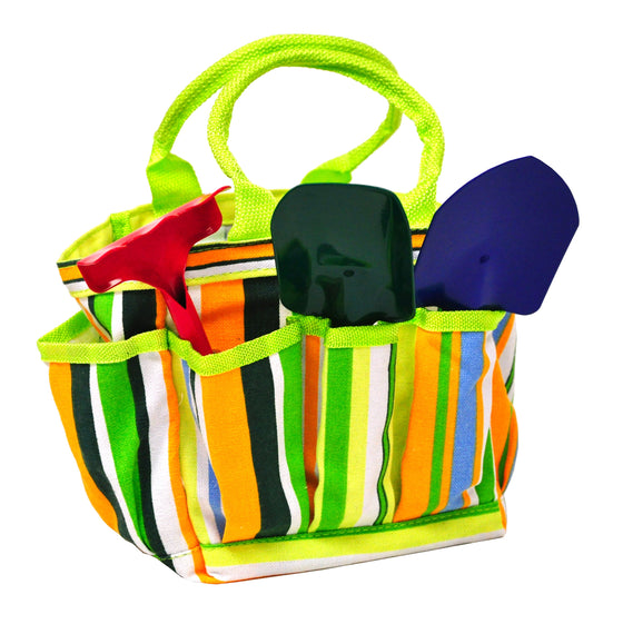 JustForKids Kids Garden Tools Set with Tote